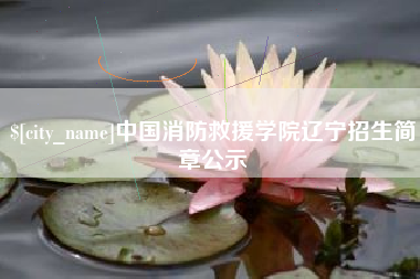 博尔塔拉中国消防救援学院辽宁招生简章公示