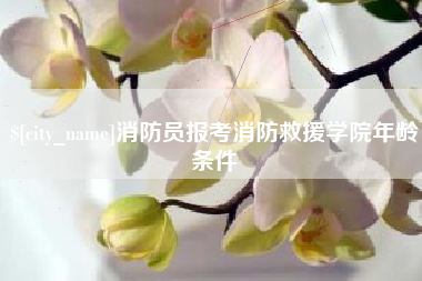 博尔塔拉消防员报考消防救援学院年龄条件