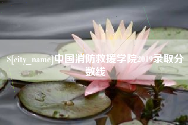 博尔塔拉中国消防救援学院2019录取分数线