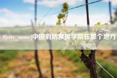 博尔塔拉中国消防救援学院在那个地方