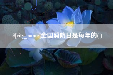 博尔塔拉全国消防日是每年的( )