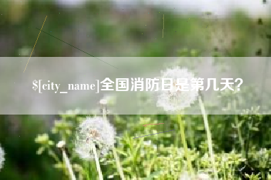 博尔塔拉全国消防日是第几天？
