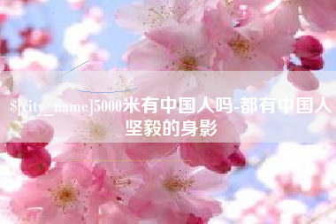 博尔塔拉5000米有中国人吗-都有中国人坚毅的身影