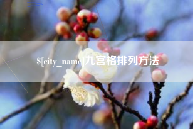 博尔塔拉九宫格排列方法