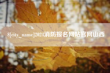 博尔塔拉2024消防报名网站官网山西