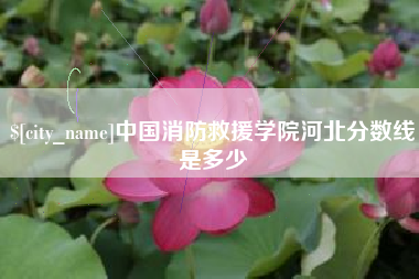 博尔塔拉中国消防救援学院河北分数线是多少