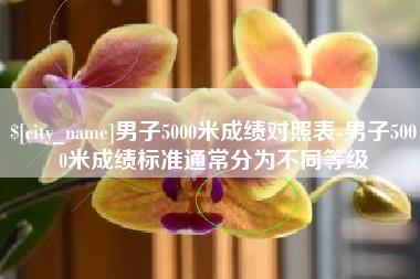 博尔塔拉男子5000米成绩对照表-男子5000米成绩标准通常分为不同等级