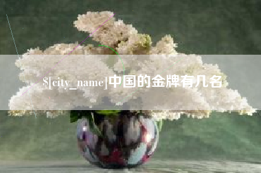博尔塔拉中国的金牌有几名
