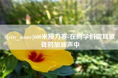 博尔塔拉600米接力赛-在同学们震耳欲聋的加油声中