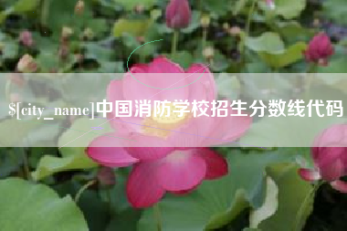 博尔塔拉中国消防学校招生分数线代码