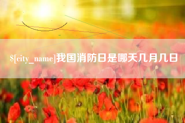 博尔塔拉我国消防日是哪天几月几日
