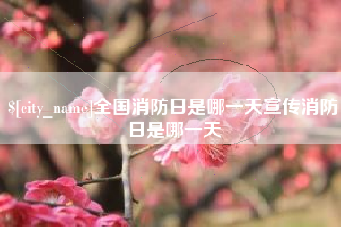 博尔塔拉全国消防日是哪一天宣传消防日是哪一天
