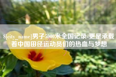 博尔塔拉男子5000米全国记录-更是承载着中国田径运动员们的热血与梦想