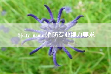 博尔塔拉消防专业视力要求