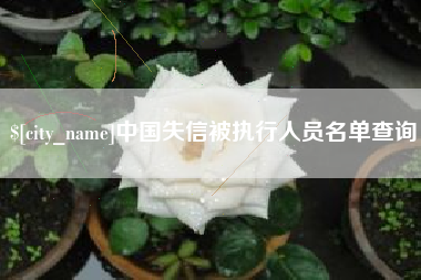 博尔塔拉中国失信被执行人员名单查询