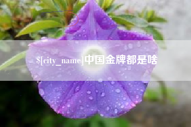 博尔塔拉中国金牌都是啥