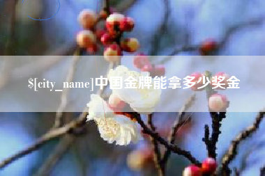 博尔塔拉中国金牌能拿多少奖金
