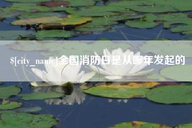 博尔塔拉全国消防日是从哪年发起的