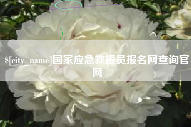博尔塔拉国家应急救援员报名网查询官网