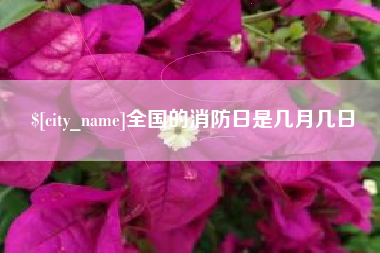 博尔塔拉全国的消防日是几月几日