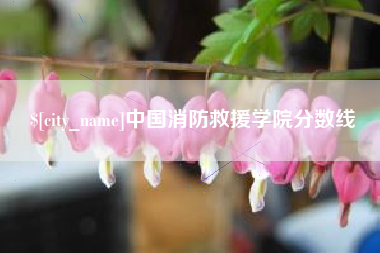 博尔塔拉中国消防救援学院分数线