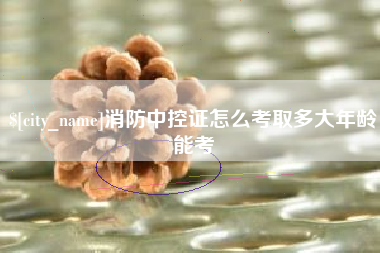 博尔塔拉消防中控证怎么考取多大年龄能考